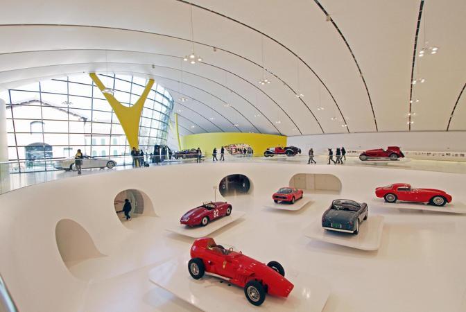 Internal panorama of ''Museum House Enzo Ferrari'' in Modena. It will be opened tomorrow to public, today, 9 march 2012, it is presented to press. ANSA/ ELISABETTA BARACCHI